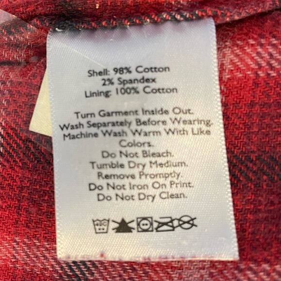 EDDIE BAUER WOMENS JEANS PLAID LINED GORP BOYFRIEND BOHO BLUE JEANS SIZE 6 - Picture 9 of 9